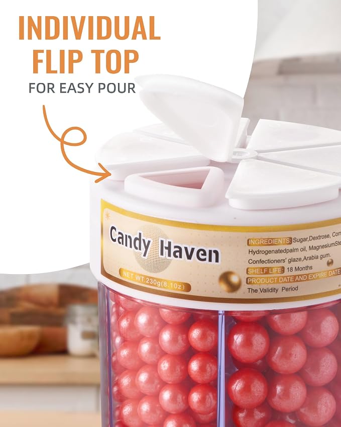 Sprinkles for Baking Edible Sugar Confetti, Nonpareils & Sugar Pearls - Six Pearl Sprinkles Mix Cake Decorations, Cookies, Cupcakes, Dessert Toppings (Spring Pastel Colors) Bundle