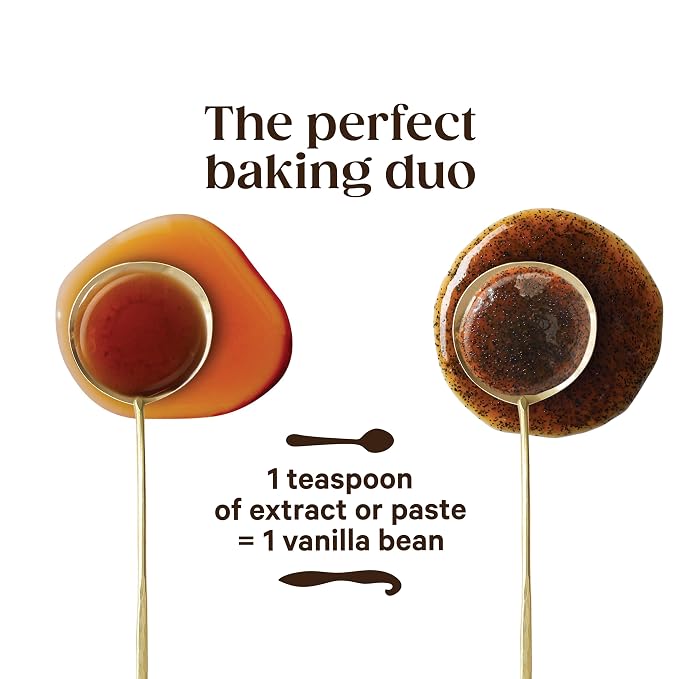 Vanilla Bean Paste and Pure Vanilla Extract for Baking (Combo Pack) - Heilala Vanilla Beans are Hand-Picked and Ethically Sourced from Polynesia, Gourmet Bourbon Variety, Loved by Bakers Worldwide