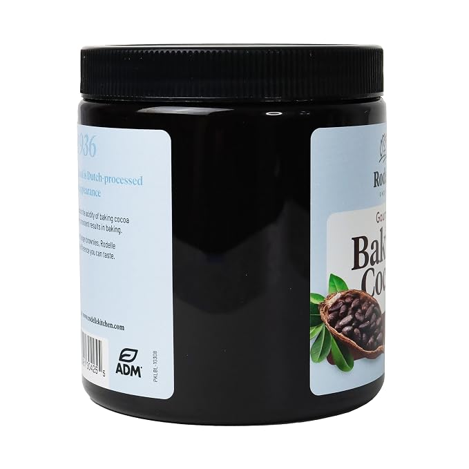Rodelle Gourmet Dutch-Processed Cocoa Powder, Unsweetened, Gluten Free, 8 Oz.