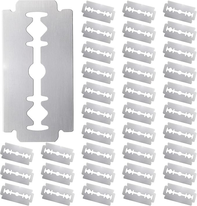 100 PCS Bread Lame Blades Refill - Surgical Grade Stainless Steel Bread Scoring Blades for Sourdough Baking, Ultra Sharp Replacement Razor Blade, French Dough Bread Lame Razor Knife for Sourdough Bake