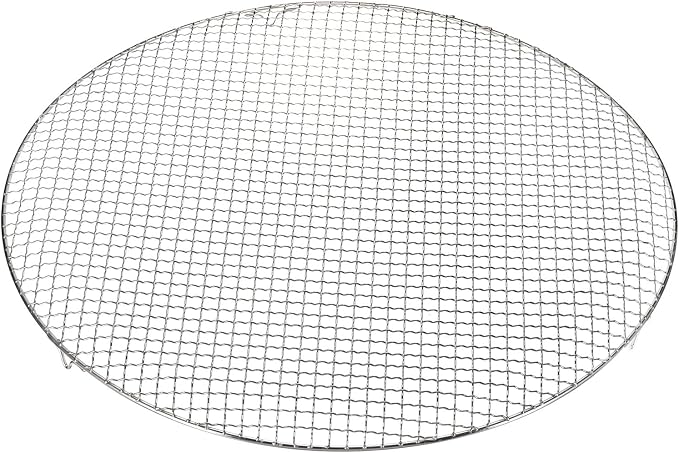 HARFINGTON Round Cooking Rack 21.7-inch Stainless Steel Cross Wire Barbecue Grill Net with 20mm Legs for Cooking Baking Steaming BBQ