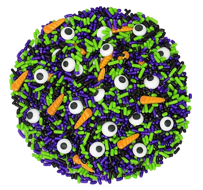 Mystic Sprinkles 4 Cell Sprinkle Assortments (Monster Mash, Midi)