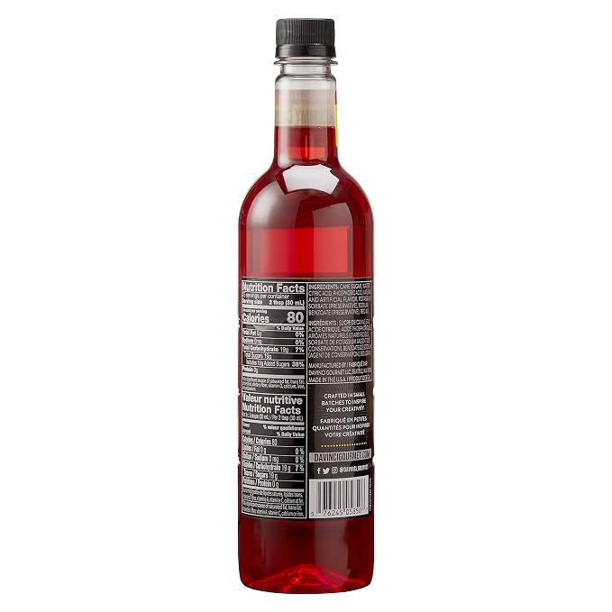 DaVinci Gourmet Sour Gummy Syrup, 25.4 Fluid Ounces (Pack of 1)