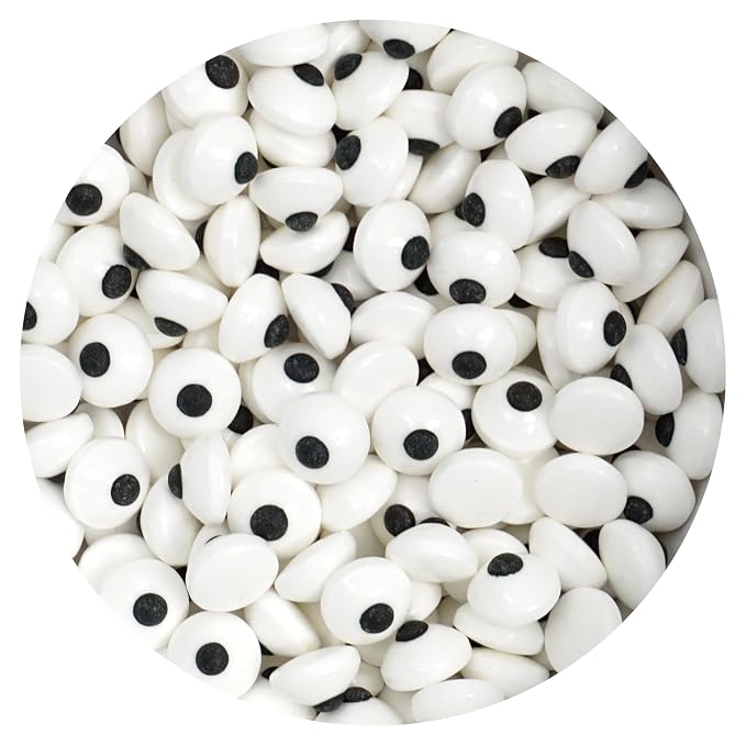 Small Eye Sprinkles 4.4 oz, Candy Eyes, Candy Eyeball Sprinkles For Cake Decorating, Baking, Ice Cream & More, The Hampton Candy Company