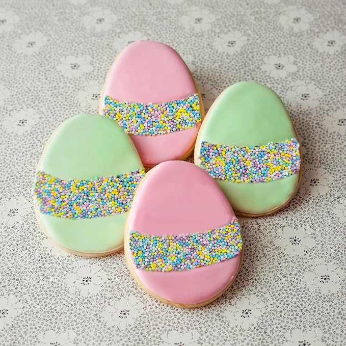Edible Easter Nonpareil Sprinkles, 2mm Sugar Pearls for Cake Decorating, Baking, Ice Cream, Cookies, Cupcake Topper Autumn Decorations,4.59oz