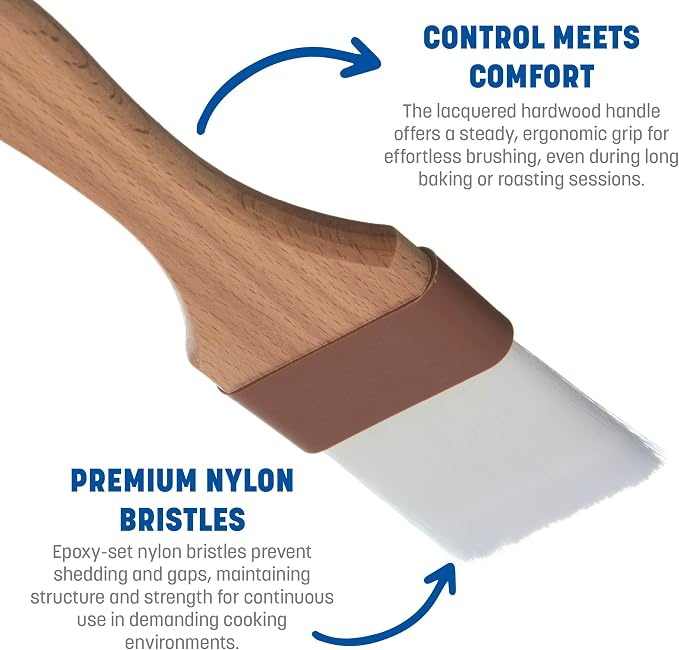 SPARTA 4039700 Nylon Wide Brush, Flat With Nylon Bristles, 2 Inches, Brown