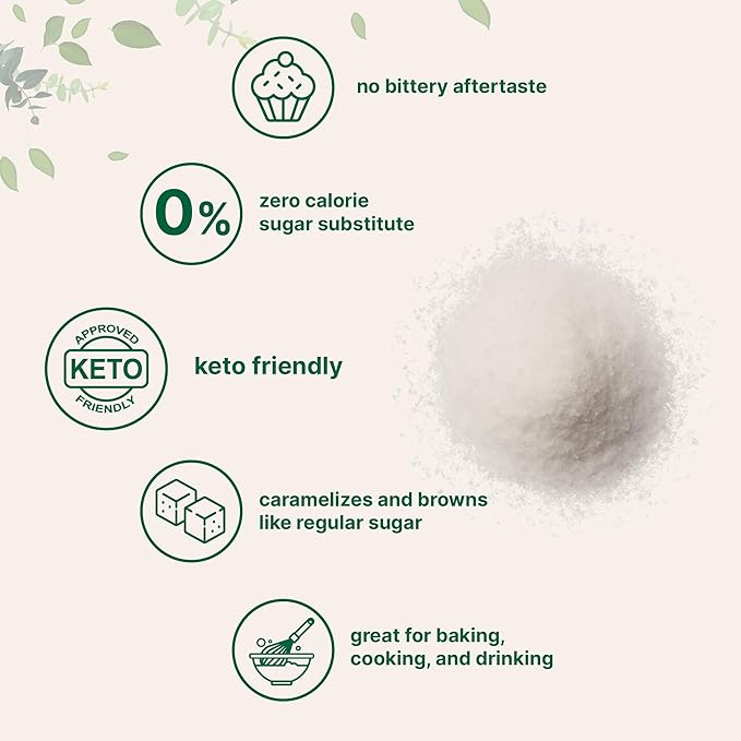 Allulose Sweetener, 3 Pounds (48 Ounces), Zero Calorie, Plant Based Sugar Alternative, No After Taste, Best for Coffee, Drinks, Tea, Cooking and Baking, Keto Diet and Vegan Friendly