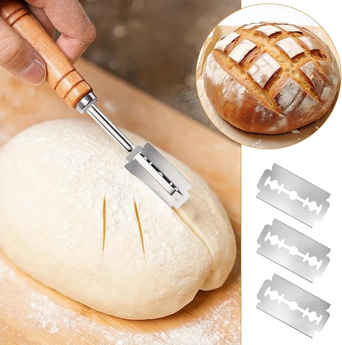 40Pcs Bread Lame Blades Refill, 6Cr13 Stainless Steel Dough Razor | Sourdough Scoring Tool, For Sourdough Bread Scoring, Only Blades