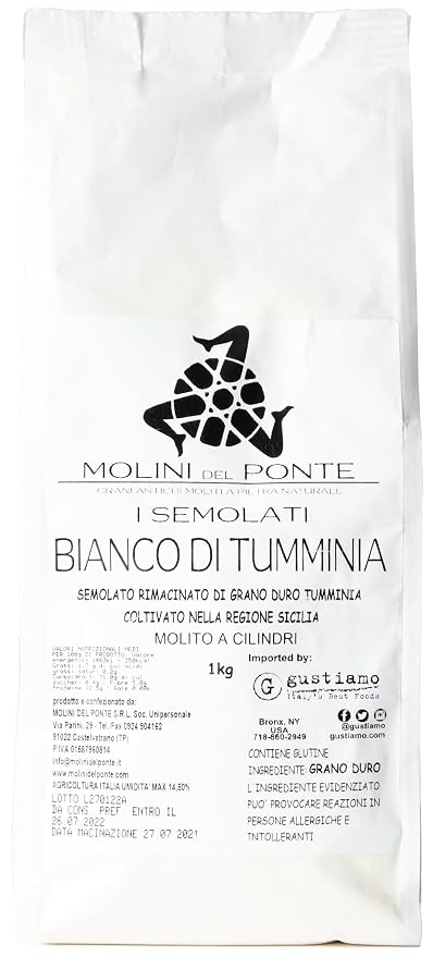 Ancient Grain Tumminia Durum Wheat Flour - Molini del Ponte, Castelvetrano, Sicily