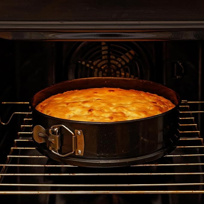Cheesecake Pan Set, 4/7/8/9 inch Nonstick Leakproof Springform Pan for Mini Cheesecakes, Pizzas, Quiches (Black, 4 inch)
