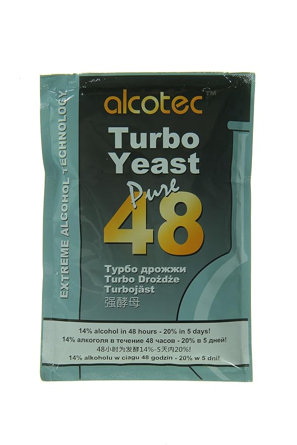 Alcotec 48 Hour Turbo Yeast | Brewers Yeast Powder| Wine Yeast for Wine Making | Dry Yeast | nutritional yeast | 135g (Pack of 2)