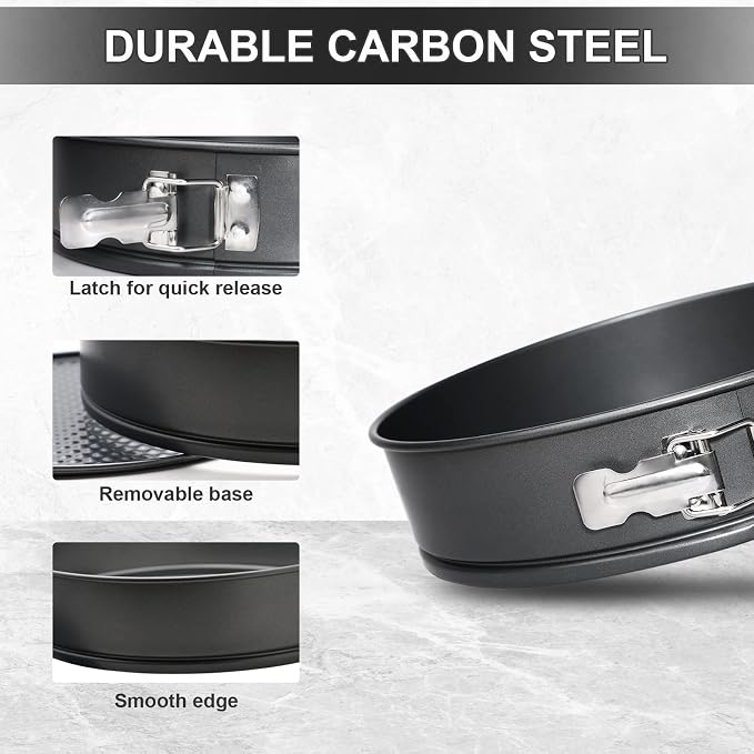 Webake Springform Pan 11 Inch Nonstick, Cheesecake Pan With Removable Bottom Large Cake Tin Baking Mold for Thanksgiving Christmas