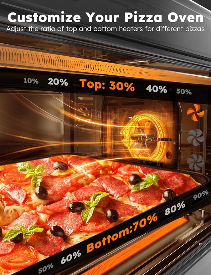 Nuwave Bravo XL Pro Air Fryer Toaster Oven with Grill Combo, 2026 New Ultra-Fast Convection System, 35% Crispier, 2X More Even, 142 Presets, 50-500F, Smarter Probe, PFAS Free, 30QT, Stainless Steel