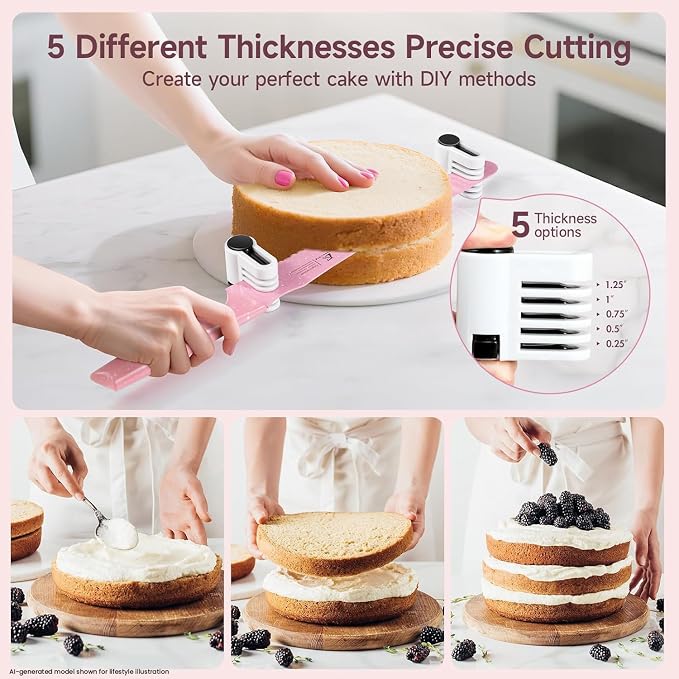 CoquusAid Upgrade Bread Knife for Homemade Bread, World‘s 1st Double Serrated Knife for Crusty Sourdough, 11.6 Inch Stainless Steel Bread Slicer, Professional Sourdough Cutter, Ideal for Gift, Pink