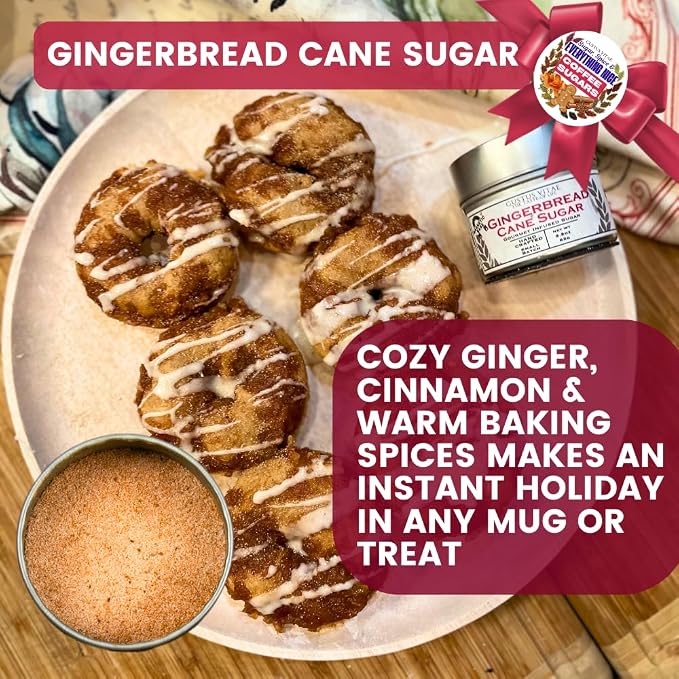 Coffee Sugars: Sugar, Spice & Everything Nice | Gift Packaged Set of 3 | All Natural, Non GMO Cane Sugars | Gourmet Coffee & Baking Sweeteners | Small Batch, Hand Made | Made in USA | No Artificial Ingredients, Authentic Infused | Artisanal Gift Pack |...