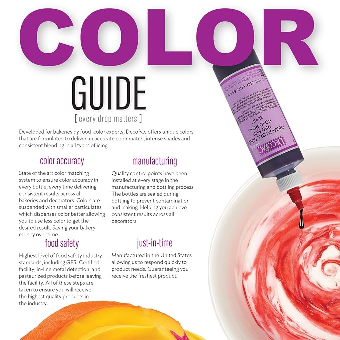 DecoPac Premium Gel Food Coloring | Olive Green Food Coloring For Baking | 8oz | Color Buttercream, Fondant, Frosting & Piping Gel, Food Safe, Highly Concentrated Gel, 8 oz - Olive Green