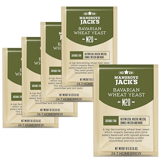 5x Mangrove Jack’s Yeast M20 Bavarian Wheat Craft Series Yeast 10g treats 23L