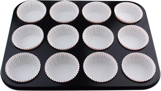 Standard Size Baking Cups Valentine's Day Cupcake Liners 200 Pcs (Light Pink)