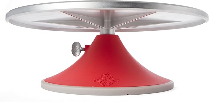 Sugarworks Artists Cake Turntable Rotating Cake Stand Cake Decorating Stand, with Brake/Stop