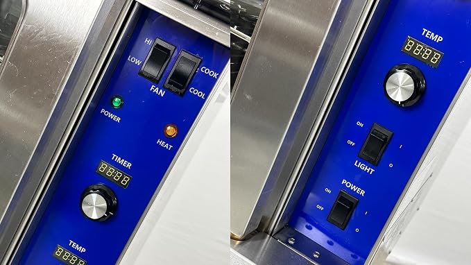 Commercial Convection Oven, Natural Gas, 54000 BTU, Single Deck, Four Legs, Restaurant Kitchen Bakery DCCOG1