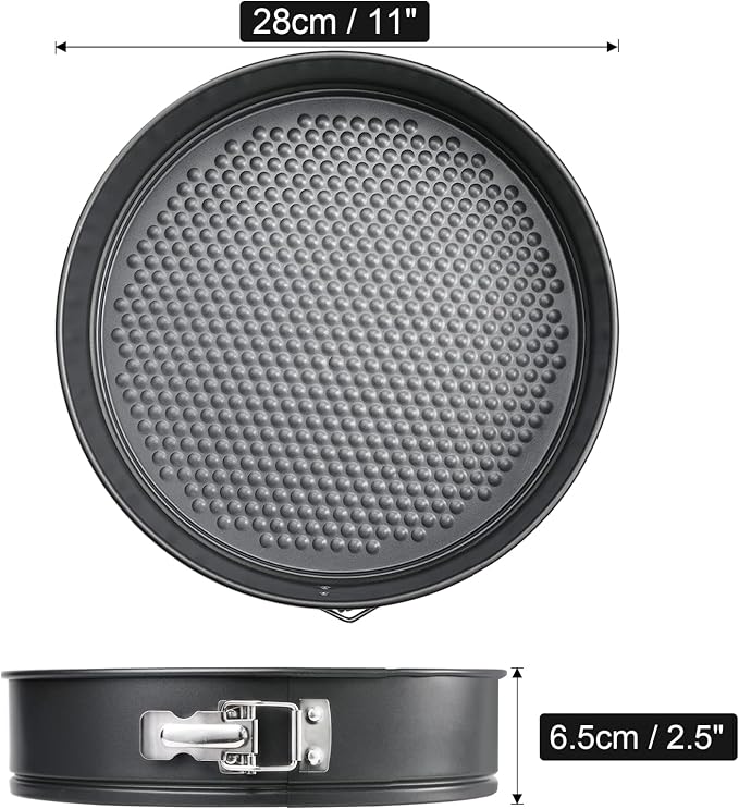 Webake Springform Pan 11 Inch Nonstick, Cheesecake Pan With Removable Bottom Large Cake Tin Baking Mold for Thanksgiving Christmas