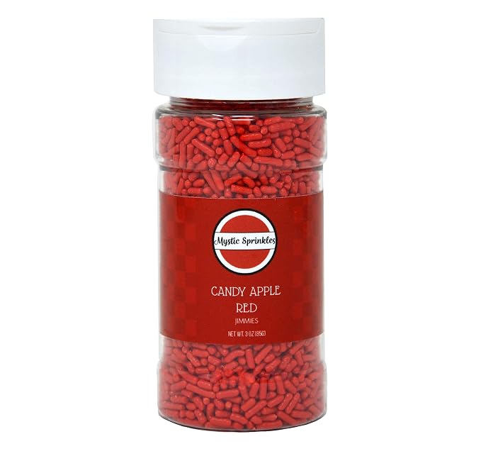 Mystic Sprinkles Solid Color Jimmy Sprinkles (Candy Apple Red)