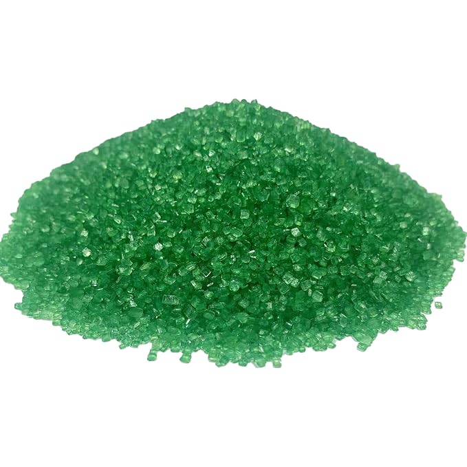 Sentovac Green Sanding Sugar for Baking Edible Sparkling Coarse Sugar Crystals Sprinkles for Baking Topping Cake Cookie Cupcake Topper Ice Cream Decoration Supplies 3.2 OZ