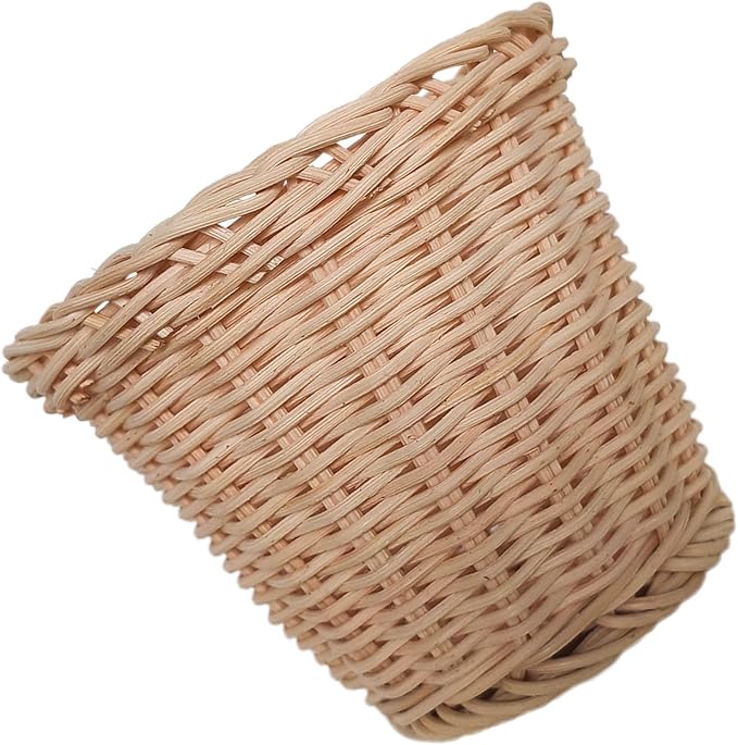 DOITOOL Indonesian Rattan Storage Basket for Countertop and Bathroom, Moisture Resistant and Portable Woven Home Decor Basket for Living Room and Picnic Organization