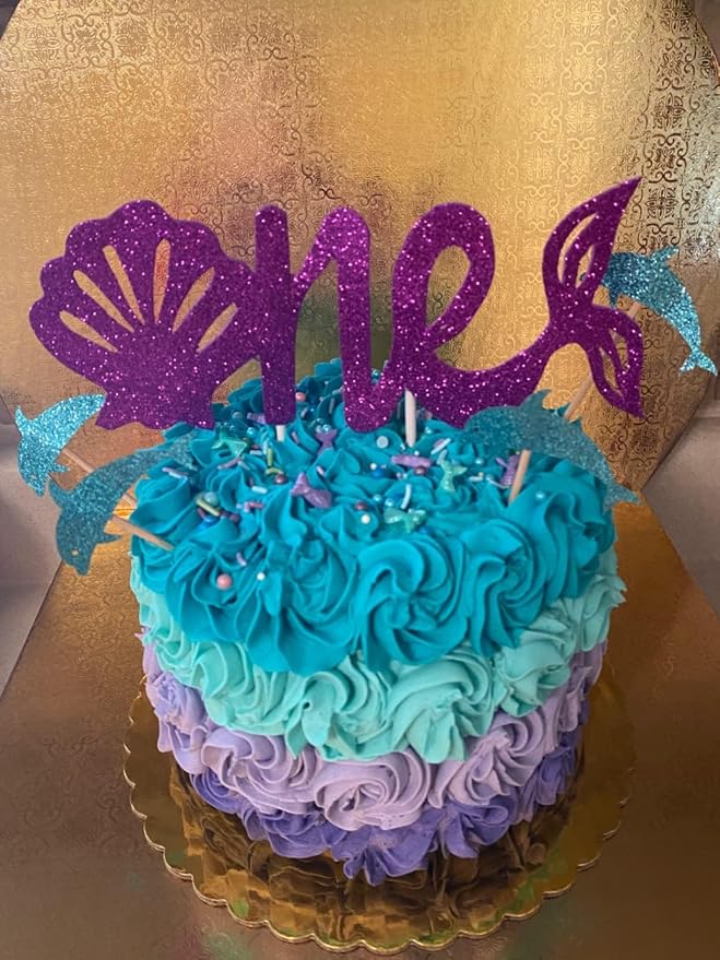 Edible Blue Ocean Mermaid Candy Sprinkles Starfish Dessert Sprinkle Shell Cake Cupcake Toppers Pearl Cookie Decorations Sweet Personalities Candy Sprinkles for Cake Decorating, 3.53 oz