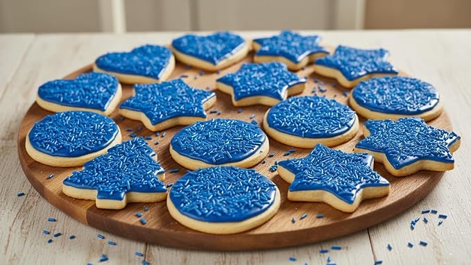 NCS Dark Blue Jimmies Edible Sprinkles – Cupcake, Cake & Cookie Decorations, 7 oz