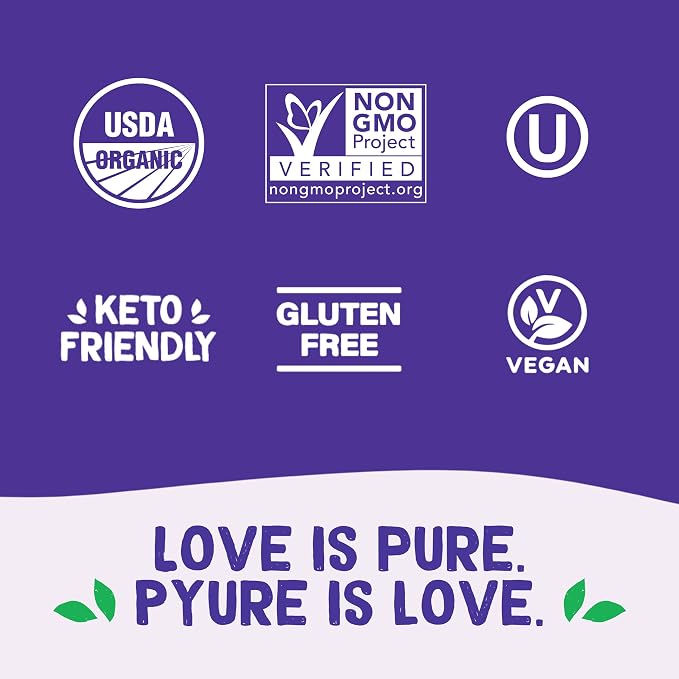 Pyure Organic All-Purpose Blend Stevia Sweetener | White Sugar Substitute, Zero Carb, Zero Sugar, Zero Calorie, Plant-Based Sweetener Perfect for Bakery & Restaurant Sugar Free Sweetening | 44 lb