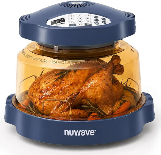 Nuwave Pro Plus 2 Air Fryer Oven, Infrared Countertop Convection, No Defrost No Preheat, Triple Combo Heating, 10-in-1 Multicooker, PFAS & BPA Free, 10LB Capacity, Dishwasher Safe Parts, 20660V03U