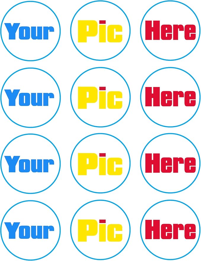 Custom Edible Cake Image Personalized Make your Own Cake Toppers 1/4 8 x 11 Inches Birthday Cake Topper