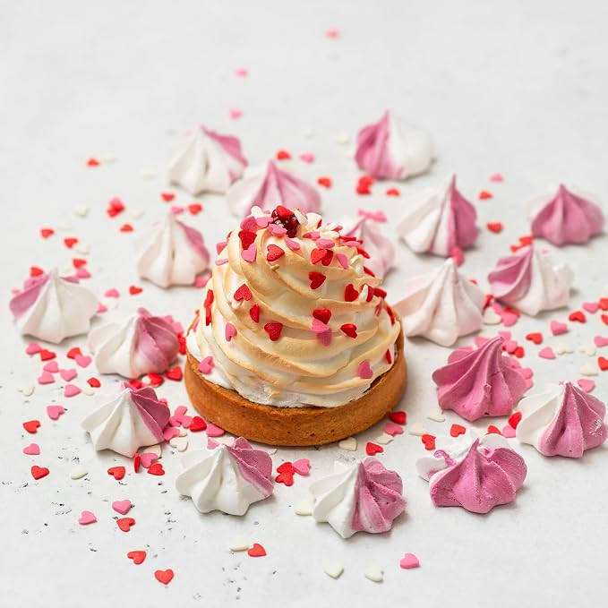 Unpretentious Heart Sprinkles, 2 Cup, Mix, Colorful, Dessert Decorating (9.6 Ounce)