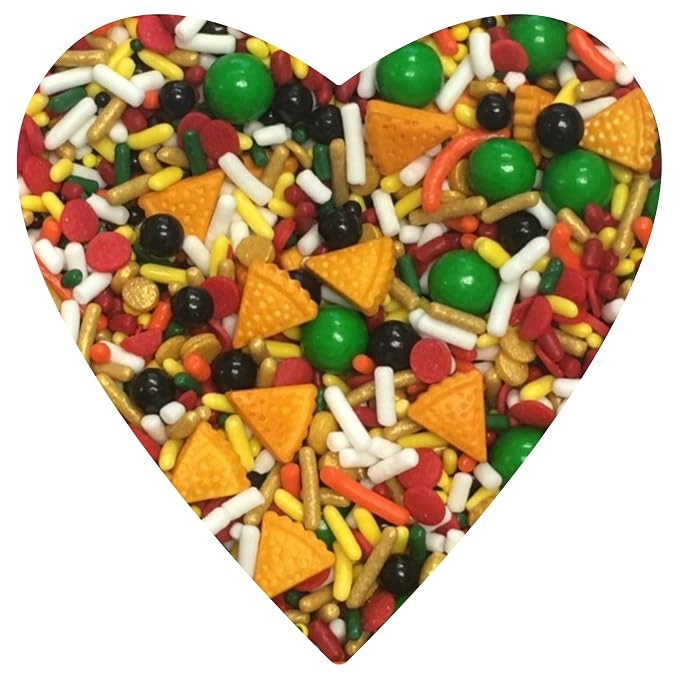 COOL MOM SPRINKLES Pizza Birthday Party Sprinkles (4 oz.) – Themed Sprinkles for Decorating Cakes, Cupcakes, Cookies & Desserts – Mixed in the USA/Gluten-Free