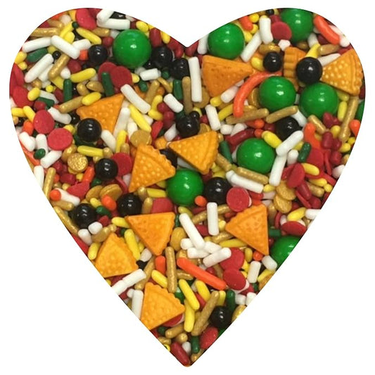 COOL MOM SPRINKLES Pizza Birthday Party Sprinkles (4 oz.) – Themed Sprinkles for Decorating Cakes, Cupcakes, Cookies & Desserts – Mixed in the USA/Gluten-Free