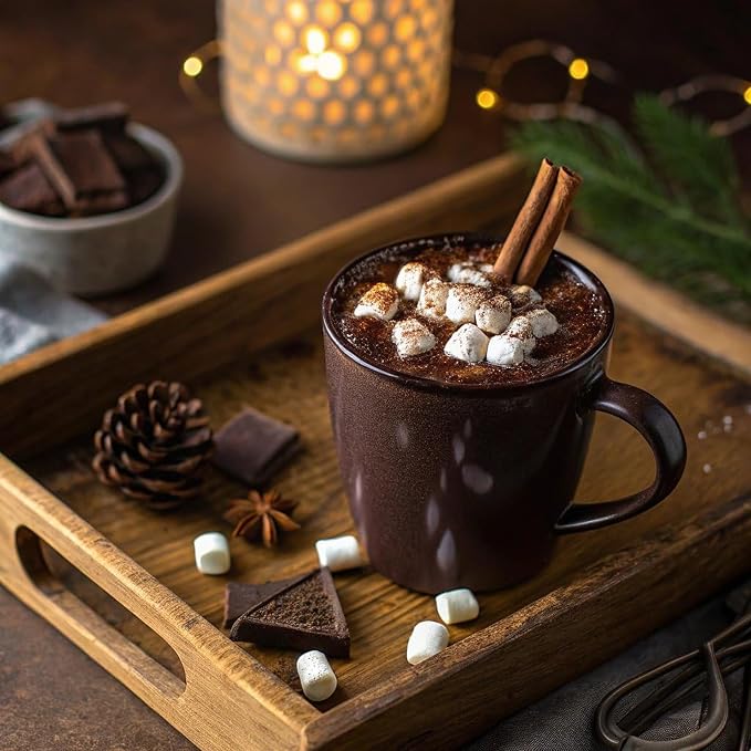 Caffe D'Vita Sugar Free Hot Cocoa Mix - Sugar Free Hot Chocolate Mix, Gluten Free, Low Fat, No Cholesterol, No Hydrogenated Oils, No Trans Fat, Kosher, Hot Cocoa Mix Bulk - 2 Lb Can