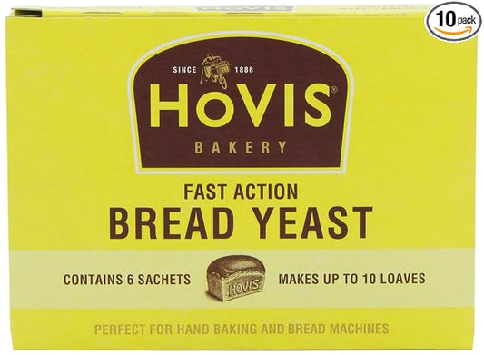 Hovis Bakery Fast Action Bread Yeast 6 Sachets 42 g (Pack of 10)