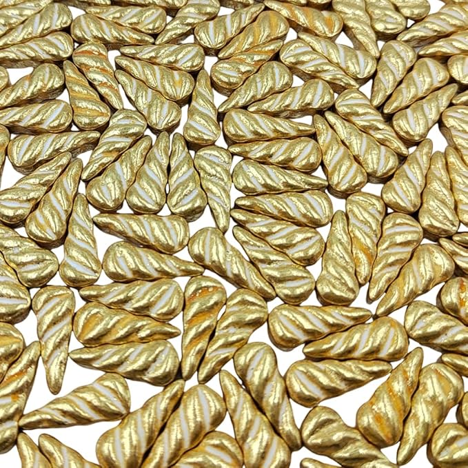 Gold Unicorn Horn Sprinkles Edible Unicorn Horn for Cake Decorating Cake Decorations Cupcake Toppers Baking Cookie Decorating Ice Cream Toppings