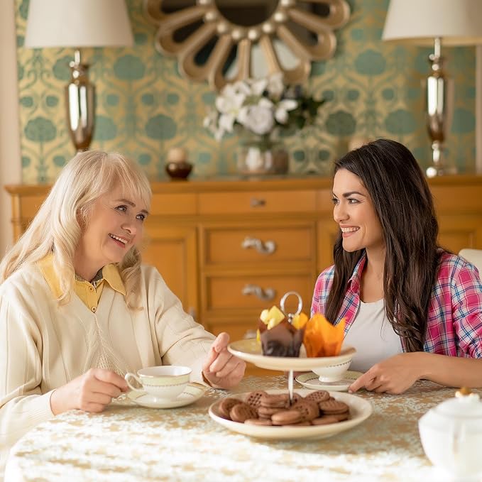 uxcell 6 Set Cake Tray Stand Handle Cupcake Dessert Plate Hardware Fitting Holder Rod Stand Handle for Cake Stand Wedding Party, 3-Tiers Round Silver