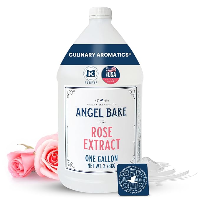 Angel Bake Pure Bulgarian Rose Extract, 1 Gallon