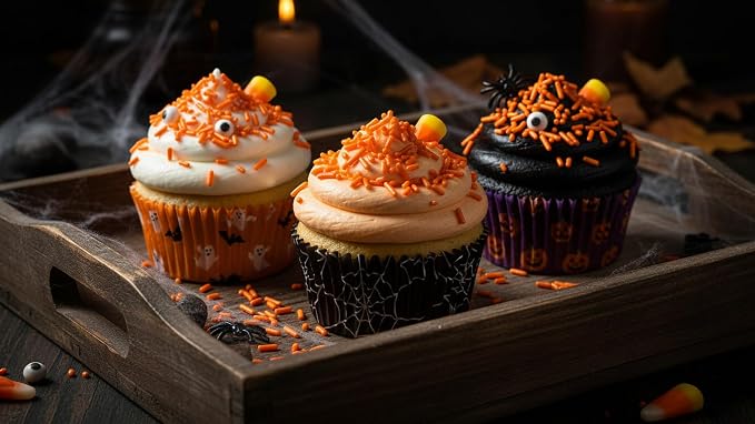 NCS Orange Jimmies Edible Sprinkles – Cupcake, Cake & Cookie Decorations, 7 oz