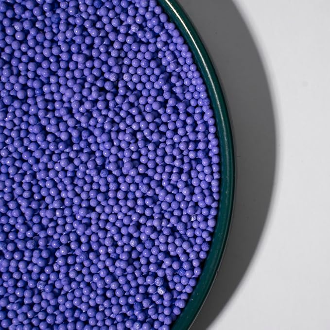 Sprinkles, Purple Edible Pearl Sprinkles for Cake Decorations, Baking, Ice Cream, Cookies, Cupcake Topper Edible Pearls Sprinkles - 2mm Matte White Sugar Pearls for Cake Decorating 130g/4.6oz 1 Bottle (2mm purple)