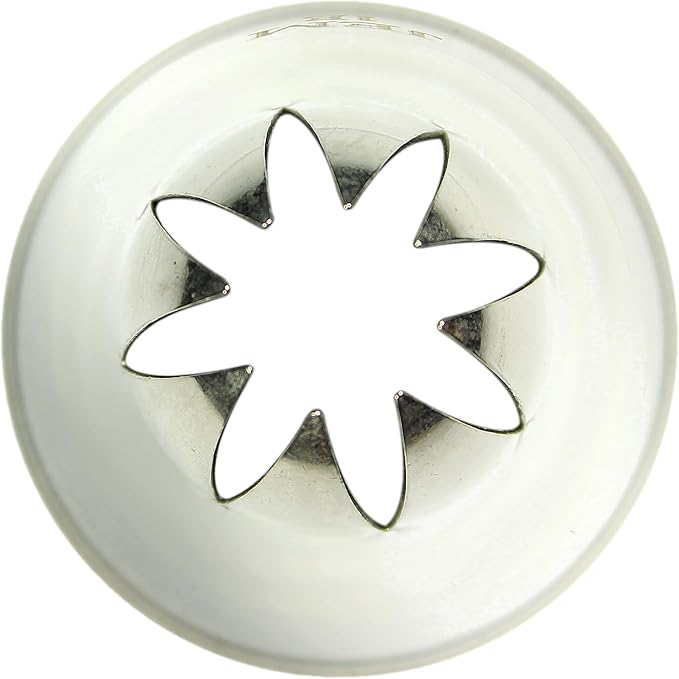 Jem Enterprises Drop Flower Piping Nozzle Decorating Tip # 1E, Standard, Silver
