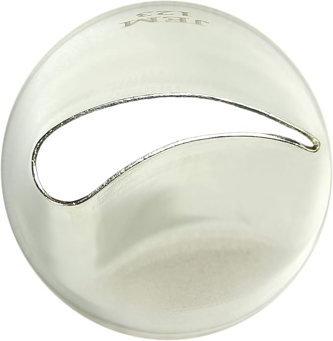 Jem Enterprises JEM Cake Decorating Tip #123 Large Petal/Ruffle Piping Nozzle, Standard, Silver