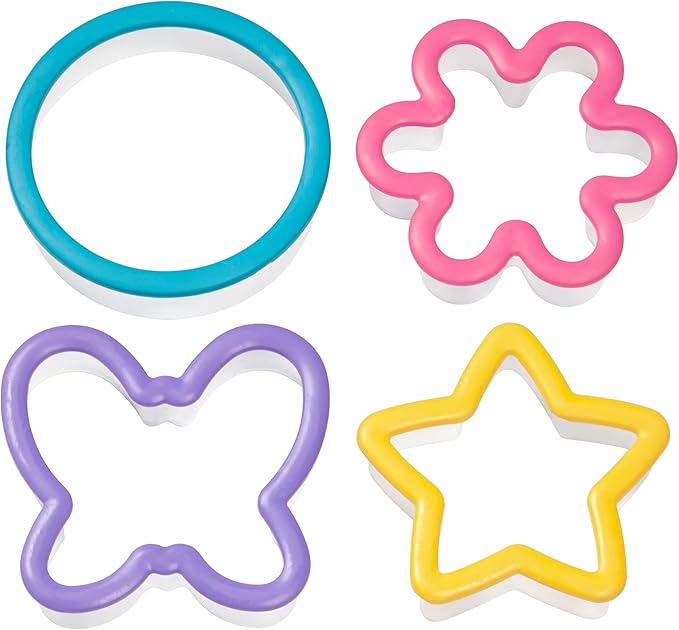 Wilton 4-Piece Comfort Grip Cookie Cutter Set, Assorted