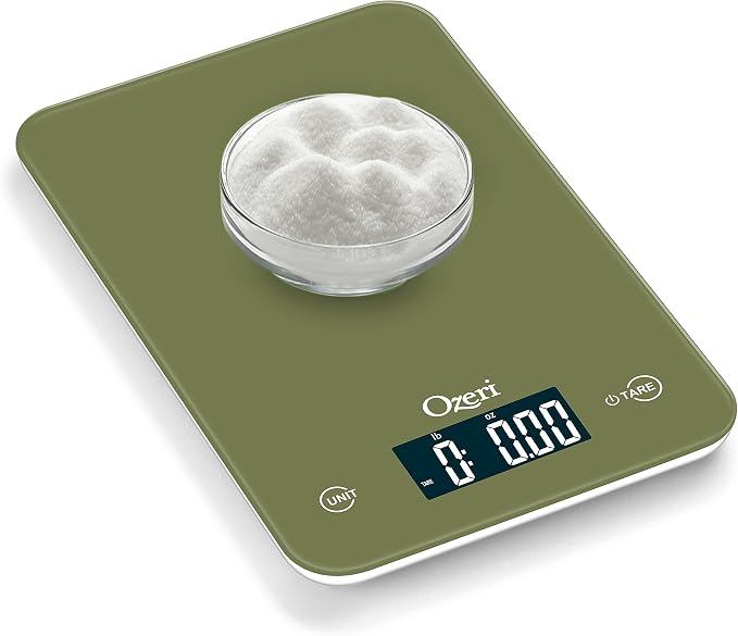 Ozeri Touch Professional Digital Kitchen Scale (12 lbs Edition) in Tempered Glass