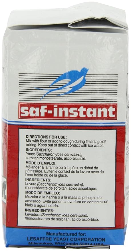 Saf Instant Yeast, 1-Pound Pouches (Pack of 4)