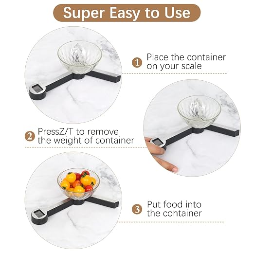 Portable Food Scale, Folding Digital Kitchen Scale, Mini Pocket Gram Ounce Scale for Travel Diet Calorie Control Cooking