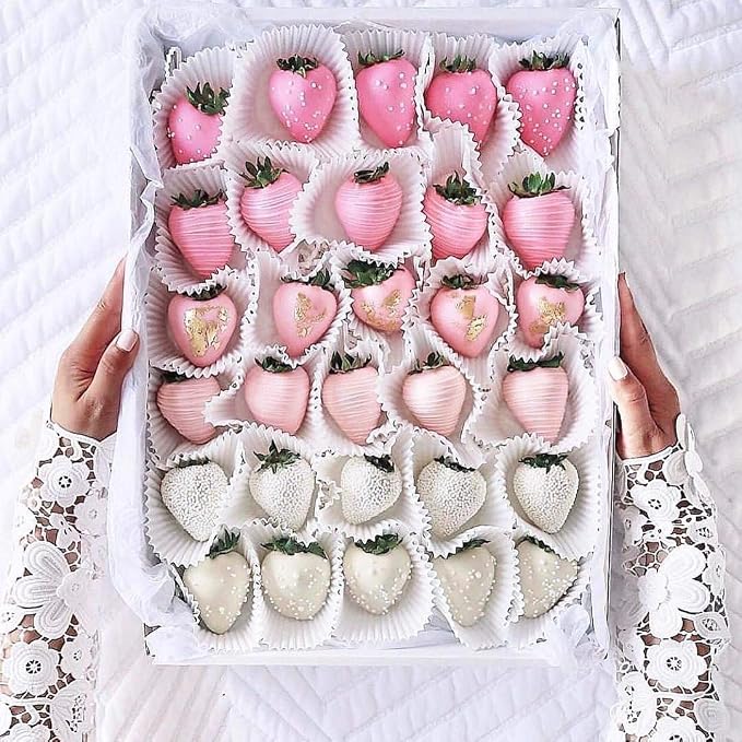 Valentine PINK and BABY PINK Diamond LUSTER DUST edible glitter for cake decoration, chocolate paint, strawberries, Cake, Cupcake, drinks, jelly shot, and any dessert / 5 Gram Net each jar / 2 colors set